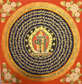 八吉祥曼陀羅唐卡 Eight Auspicious Symbols Mandala Thangka