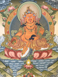 黃財神24k金唐卡 | Yellow Jambhala 24k Gold Thangka