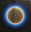 黑底藍光暈Om字曼陀羅唐卡 Black Blue Aura Om Mandala Thangka
